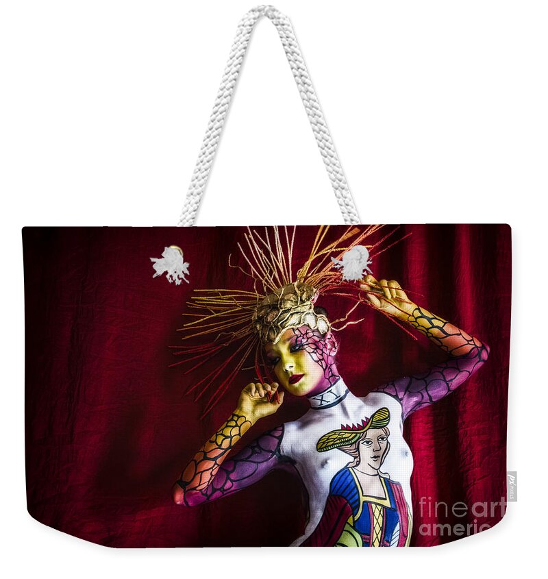 Art Weekender Tote Bag featuring the photograph Bodypainting by Traven Milovich