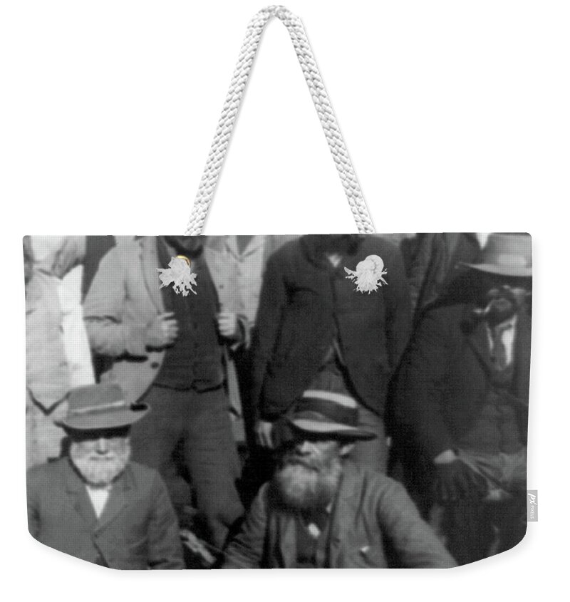 1901 Weekender Tote Bag featuring the photograph Boer War, Boer Pows by Science Source