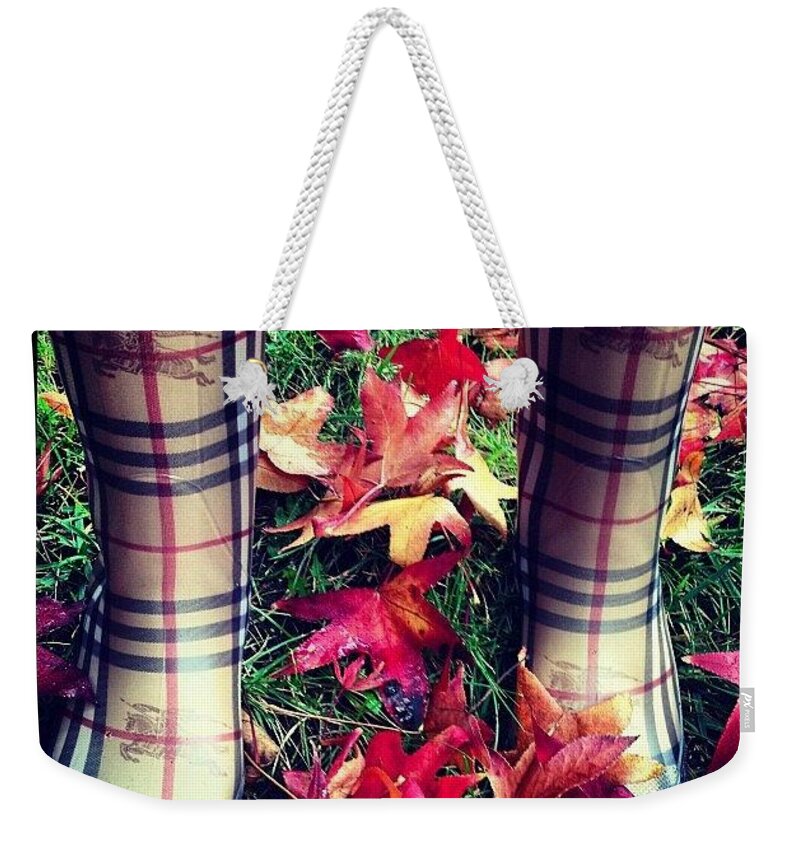 Burberry Weekender Tote Bag featuring the photograph Boots by Denise Railey