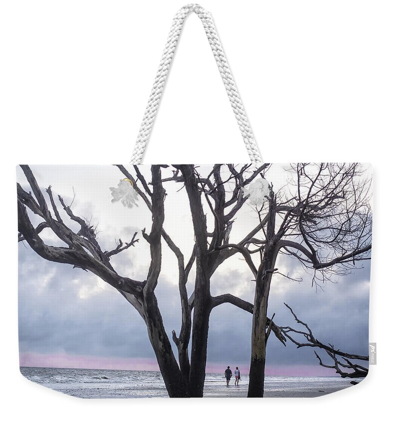 #jo-anntomaselli Weekender Tote Bag featuring the photograph Botany Bay Beach Walk by Jo Ann Tomaselli