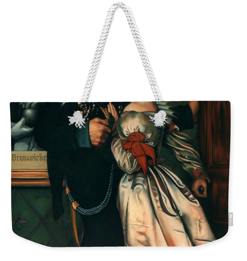 Bowling Bowl Weekender Tote Bag featuring the painting Bowling with Passion by Patrick Anthony Pierson