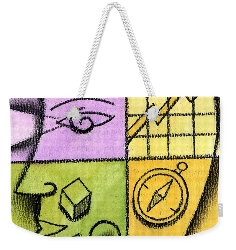 Brainstorming Business Idea Career Path Confused Confusion Goal Goals Idea Ideas Manage Management Objective Objectives Outlook Plan Planning Plans Prospect Prospects Question Mark Think Thinking Thought Thought Process Thoughts Time Management Weekender Tote Bag featuring the painting Brainstorming by Leon Zernitsky