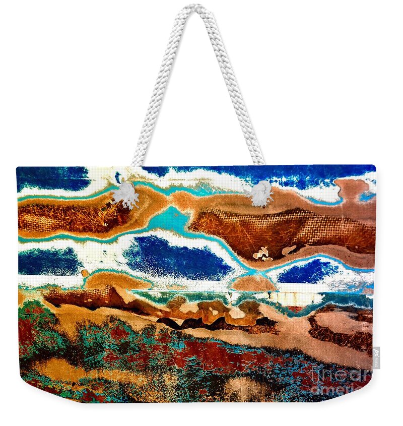 Abstract Weekender Tote Bag featuring the photograph Breaking Day by Lauren Leigh Hunter Fine Art Photography