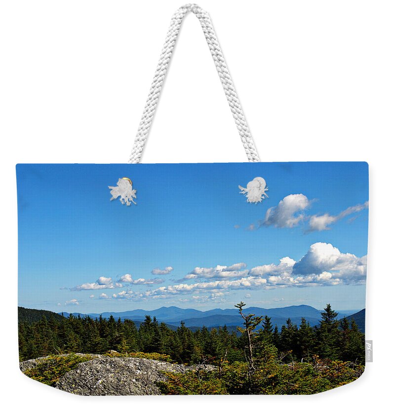 Mount Mansfield Weekender Tote Bag featuring the photograph Breathe by Judy Salcedo