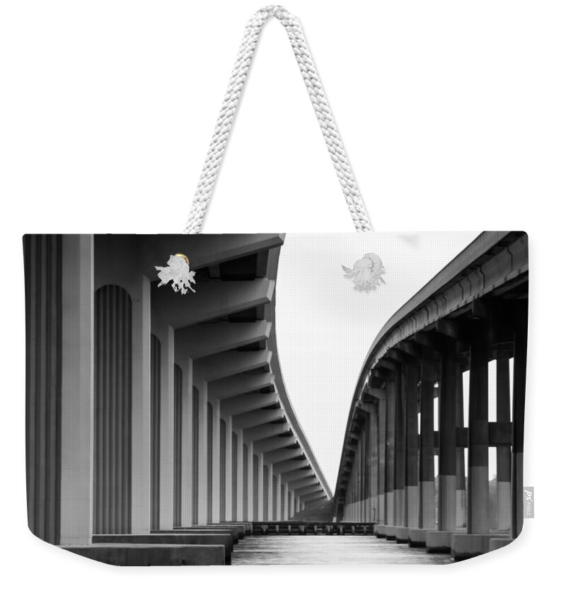 Florida Weekender Tote Bag featuring the photograph Bridge to Nowhere by Stefan Mazzola