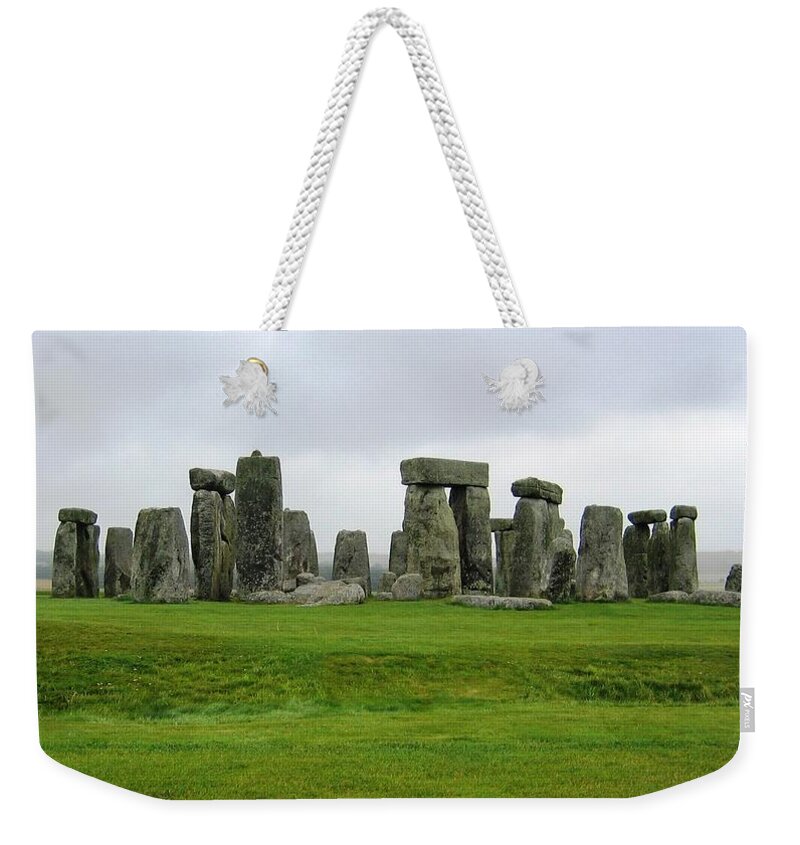 Stonehenge Weekender Tote Bag featuring the photograph Brooding Sky by Denise Railey