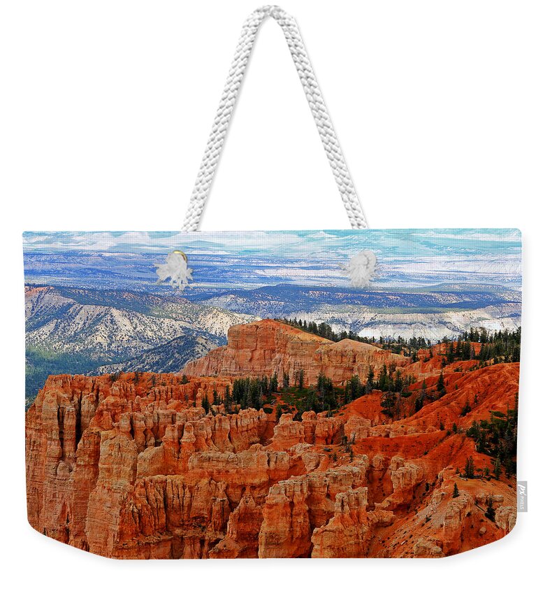 Utah Weekender Tote Bag featuring the photograph Bryce Canyon II by Tom Prendergast