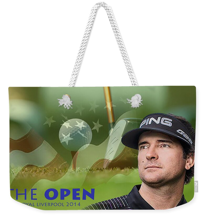 Golf Weekender Tote Bag featuring the photograph Bubba Watson by Spikey Mouse Photography