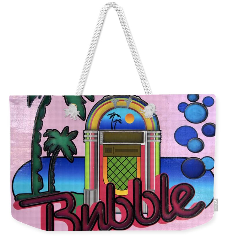 Bubble Room Restaurant Weekender Tote Bag featuring the photograph Bubble Room 2 by Laurie Perry