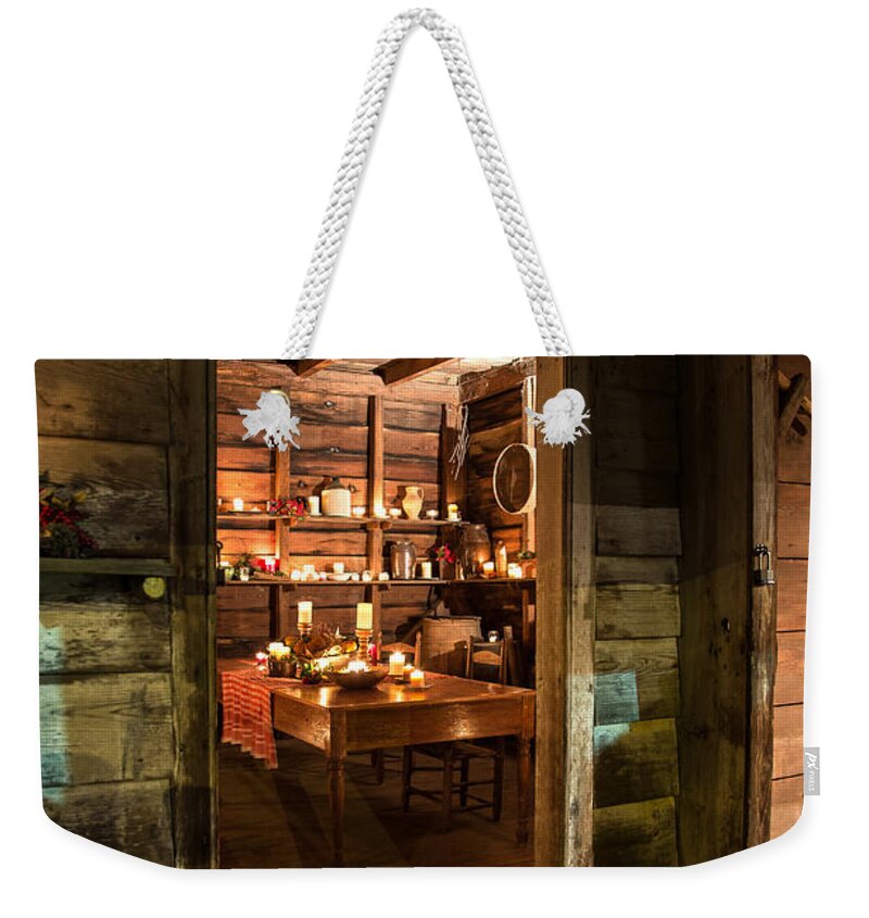 Old Weekender Tote Bag featuring the photograph Buff Kitchen-4 by Charles Hite