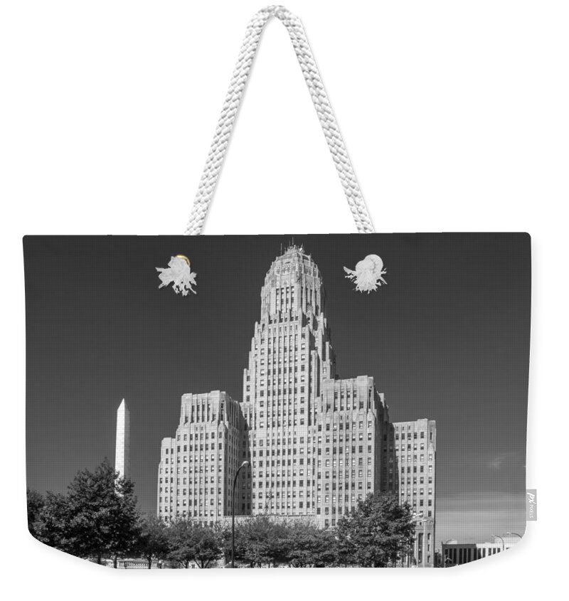 Buffalo City Hall Weekender Tote Bag featuring the photograph Buffalo City Hall 0519b by Guy Whiteley