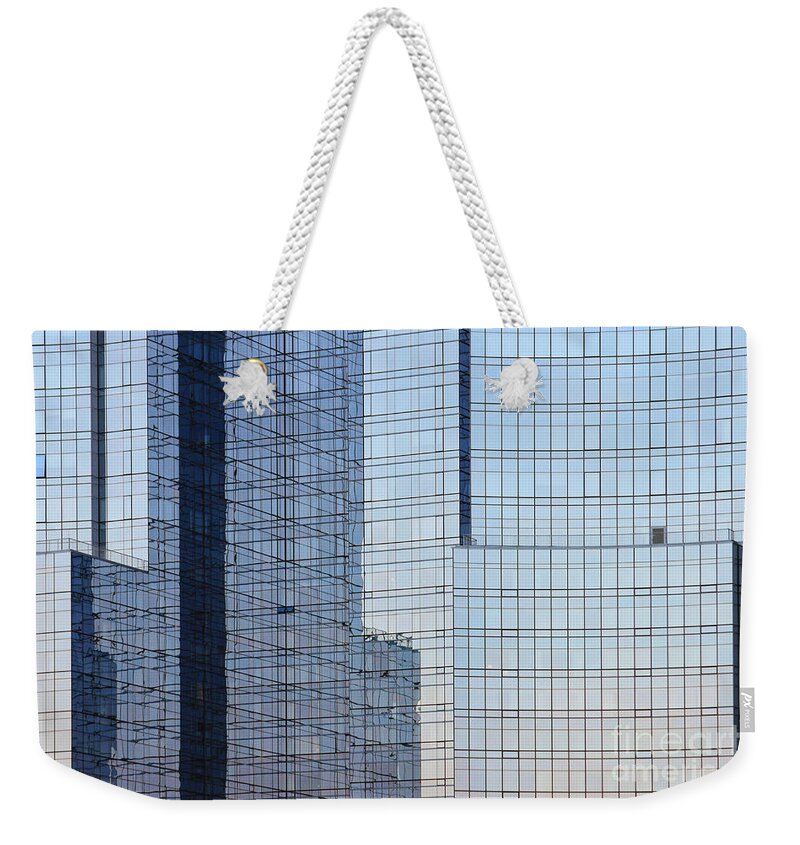 Building Weekender Tote Bag featuring the photograph Building Blues by Jayne Carney