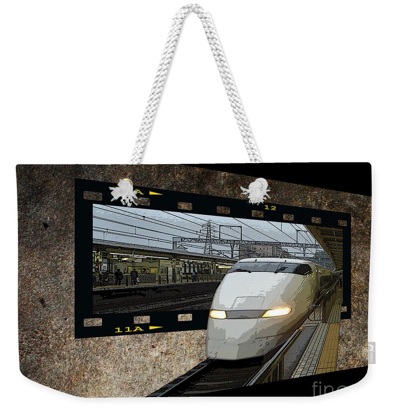 Bullet Train Weekender Tote Bag featuring the photograph Bullet Train OOF by Yvonne Johnstone