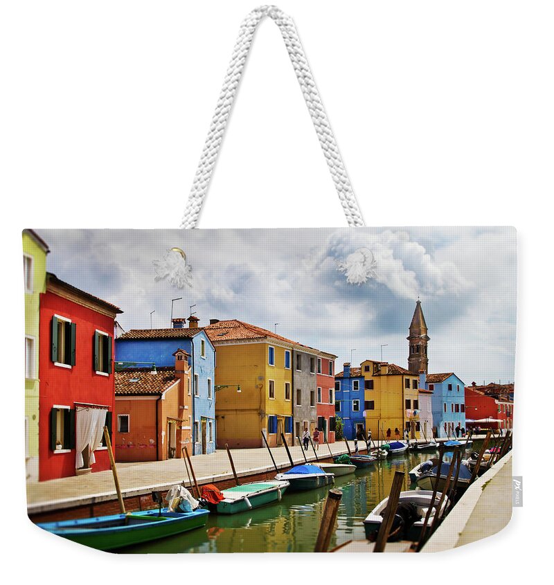 Built Structure Weekender Tote Bag featuring the photograph Burano by Photographed By Marko Natri
