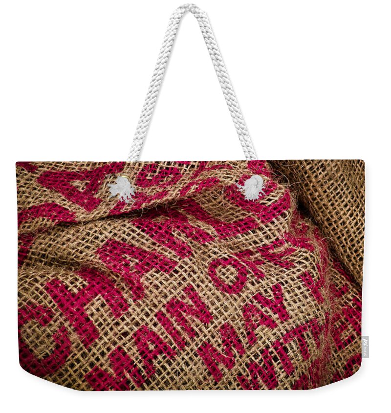 Burlap Weekender Tote Bag featuring the photograph Burlap Bag by Colleen Kammerer