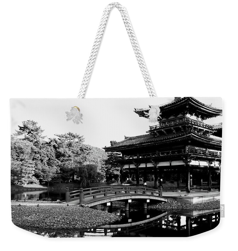Byodo-in Weekender Tote Bag featuring the photograph Byodo-in - featured on 10-yen coin by Jacqueline M Lewis