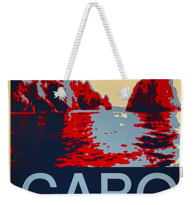Archway At Cabo Weekender Tote Bag featuring the digital art Cabo by Barbara Snyder