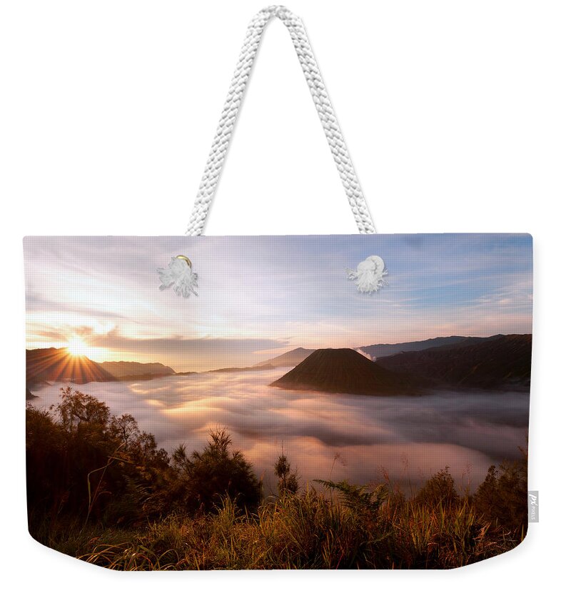 Mount Bromo Weekender Tote Bag featuring the photograph Caldera Sunrise by Andrew Kumler