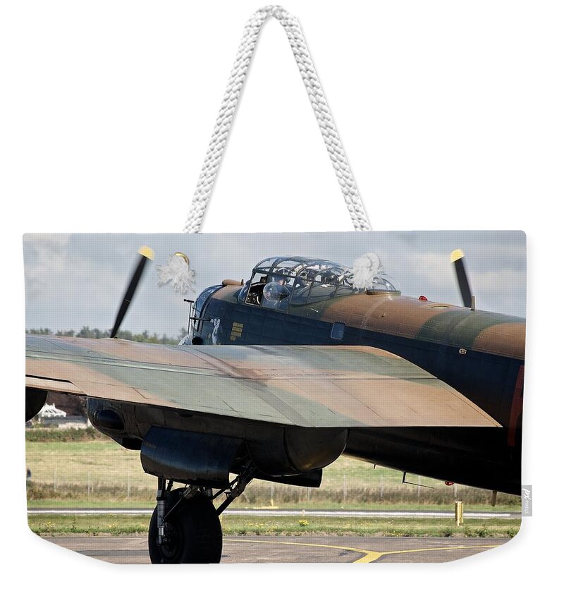Canadian Lancaster Weekender Tote Bag featuring the photograph Canadian Lancaster by Stephen Taylor