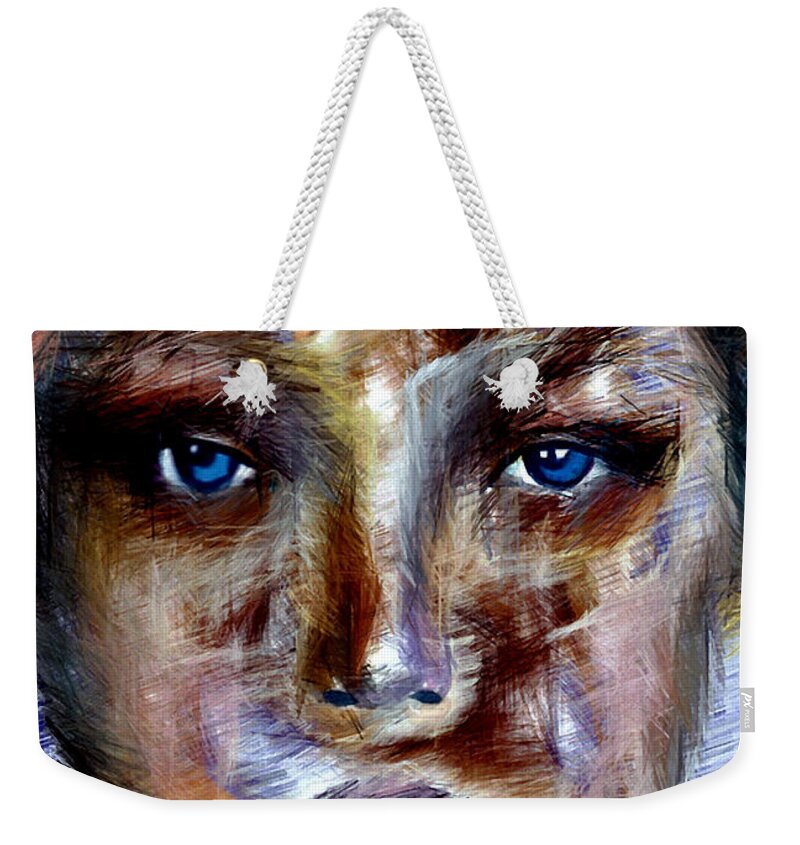 Art Weekender Tote Bag featuring the digital art Can't get you out of my head by Rafael Salazar
