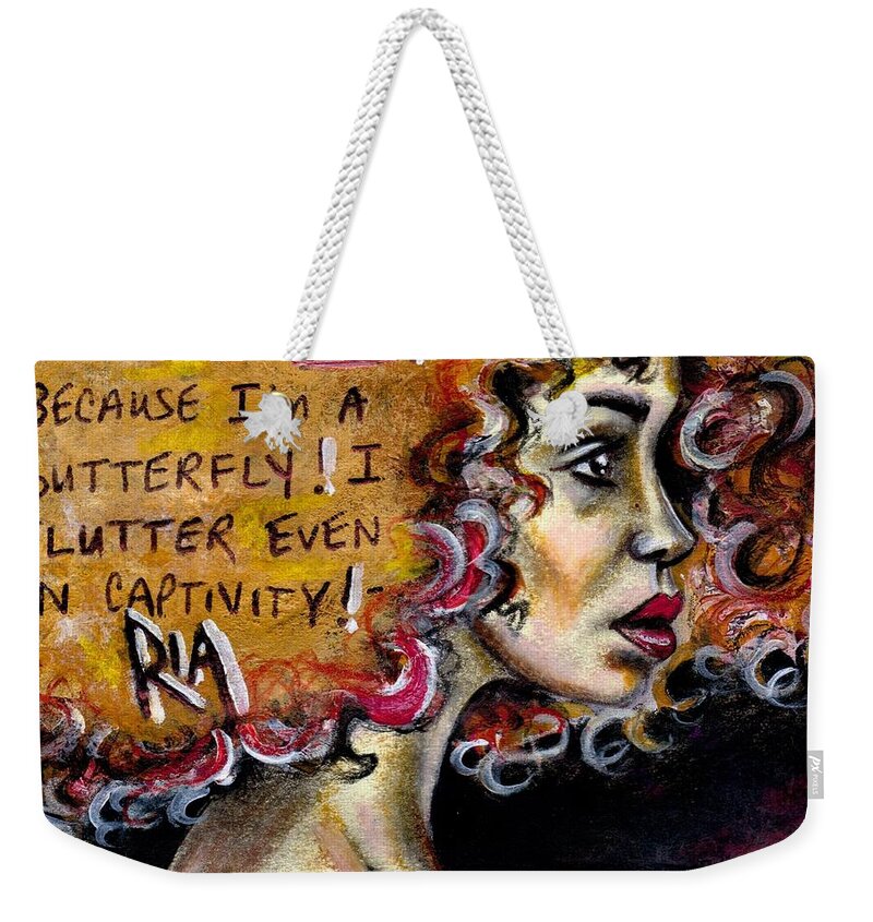 Artbyria Weekender Tote Bag featuring the photograph Cant put me in a Box by Artist RiA