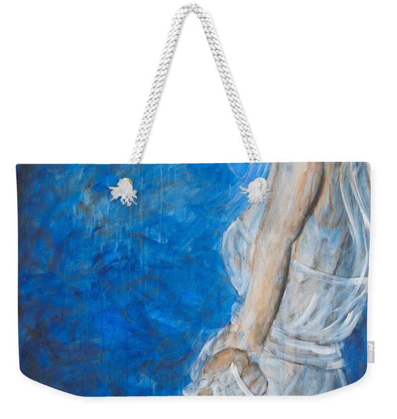 Dance Weekender Tote Bag featuring the painting Can't Stop The Party by Nik Helbig