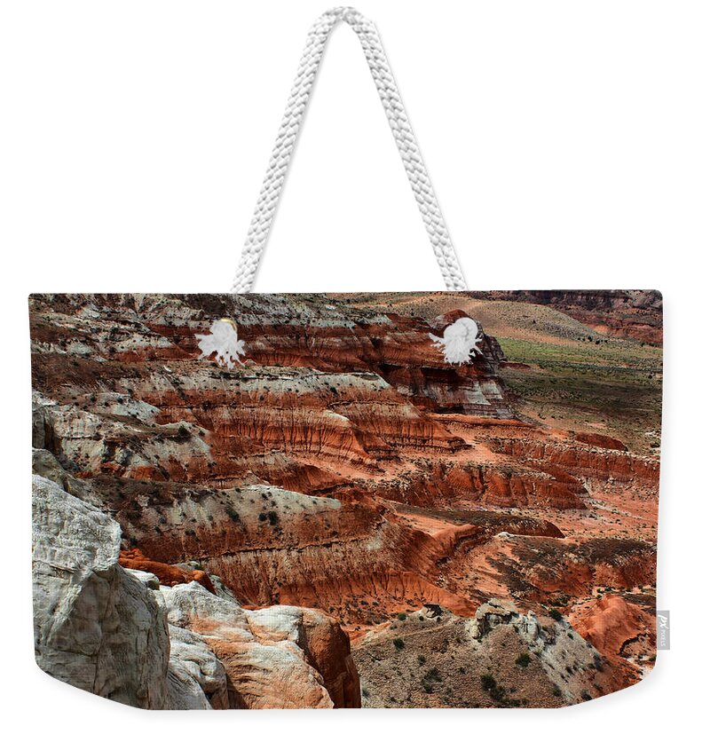 Canyon Weekender Tote Bag featuring the photograph Canyon Walls by Farol Tomson