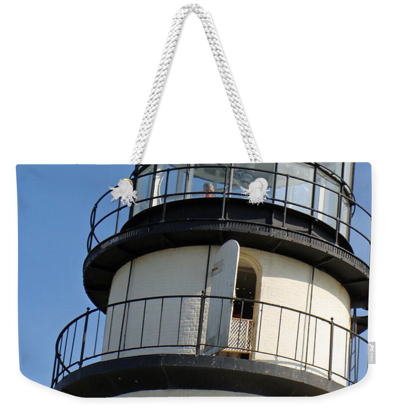 Lighthouses Weekender Tote Bag featuring the photograph Cape Cod Lighthouse by Ira Shander