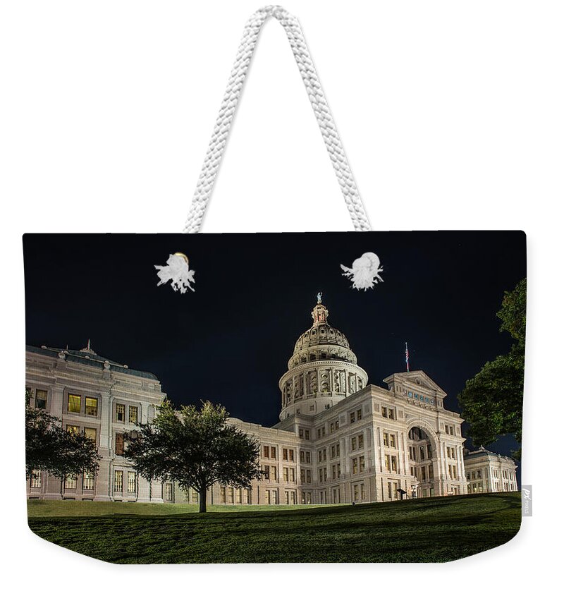 Austin Weekender Tote Bag featuring the photograph Capital On A Hill by David Downs