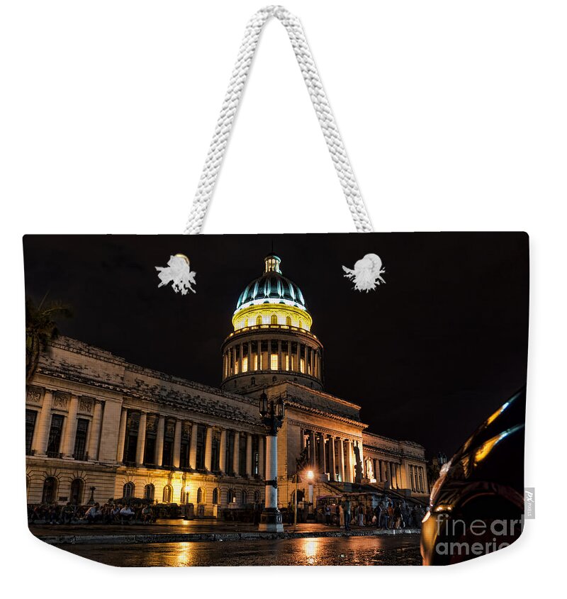 Capitolio Weekender Tote Bag featuring the photograph Capitolio Habanero by Jose Rey