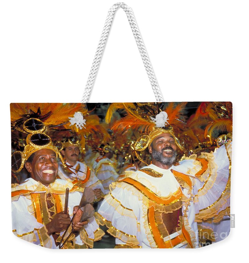 Carnival Weekender Tote Bag featuring the photograph Carnival In Rio De Janeiro. Brazil by Tim Holt