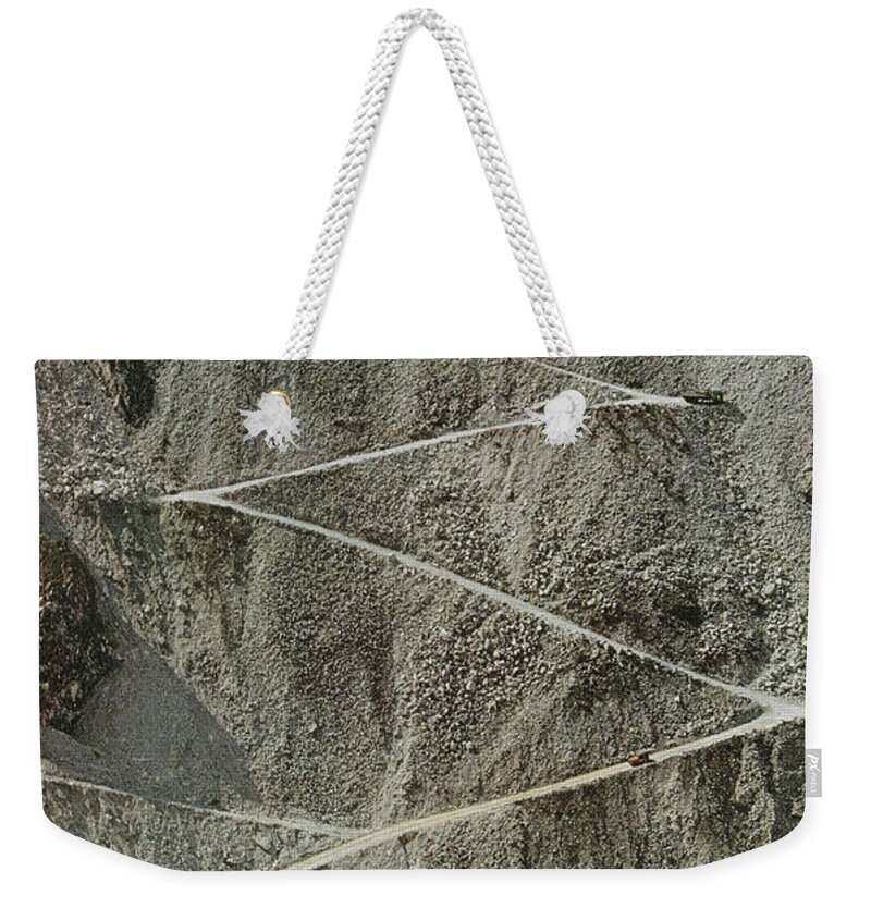 Geology Weekender Tote Bag featuring the photograph Carrara Marble Quarry, 20th Century by Photo Researchers