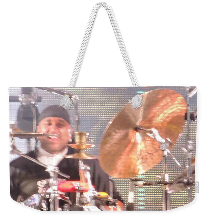 Dmb Weekender Tote Bag featuring the photograph Carter doing what he does best by Aaron Martens
