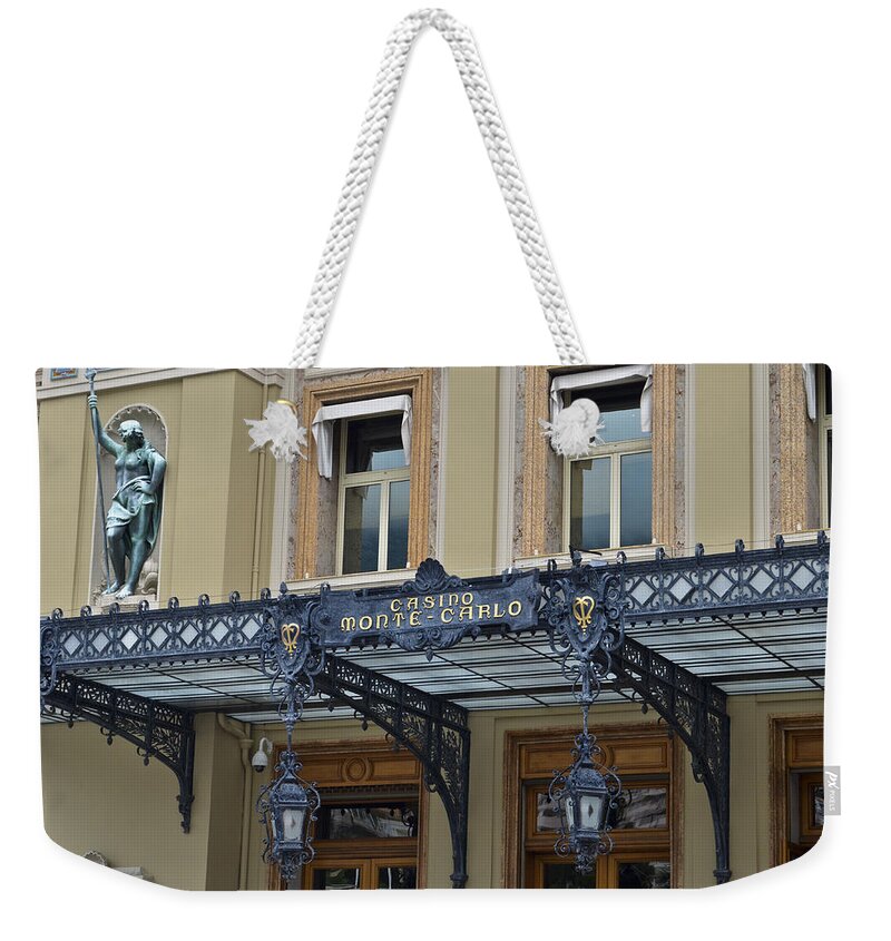 Casino Weekender Tote Bag featuring the photograph Casino Monte Carlo by Allen Sheffield