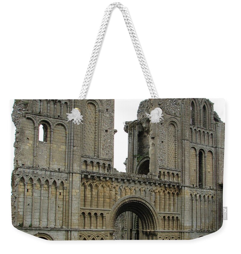 Abbey Weekender Tote Bag featuring the photograph Castle Acre Abbey by Stephanie Grant