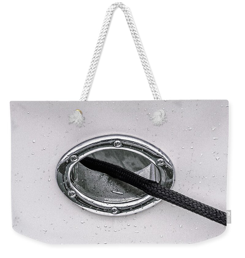 Cat Hole Weekender Tote Bag featuring the photograph Cat Hole and Hawser No2 by Marty Saccone