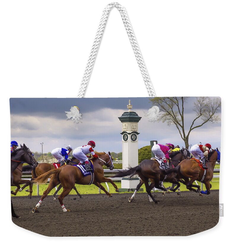 Action Weekender Tote Bag featuring the photograph Catch Me by Jack R Perry