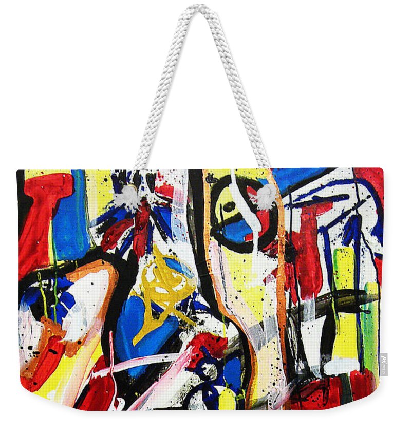 Painting Weekender Tote Bag featuring the painting Catharsis by Jeff Barrett