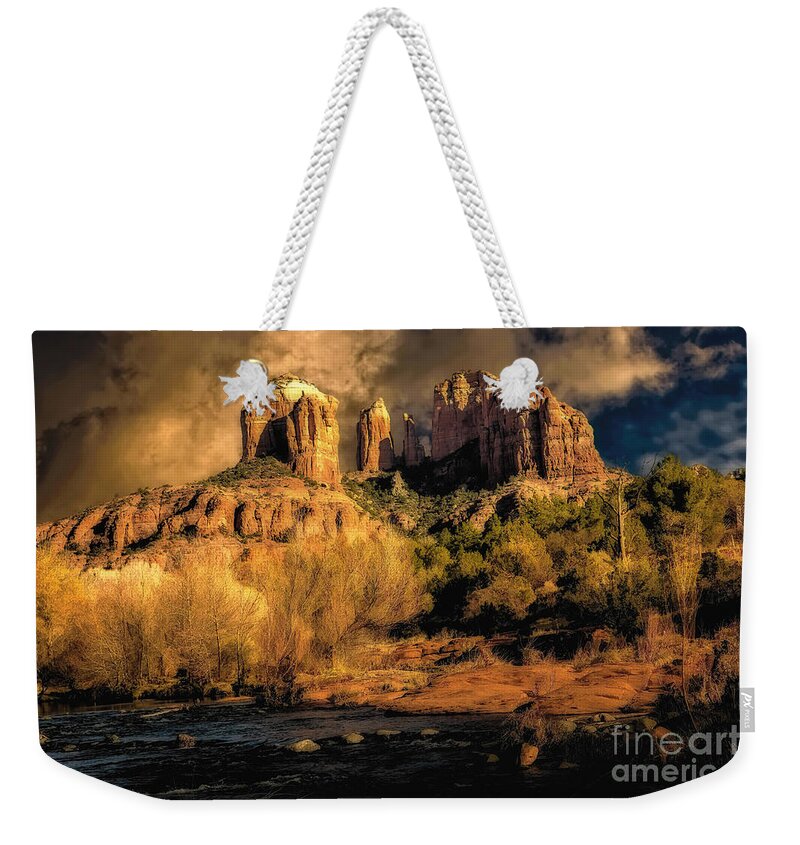 Jon Burch Weekender Tote Bag featuring the photograph Cathedral Rock by Jon Burch Photography