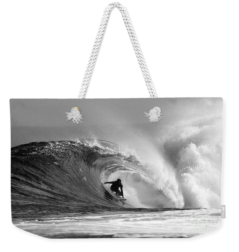 Surf Weekender Tote Bag featuring the photograph Caveman by Paul Topp