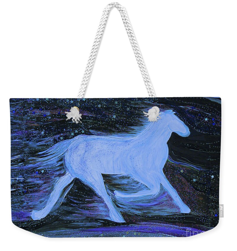 First Star Art Weekender Tote Bag featuring the painting Celestial by jrr by First Star Art
