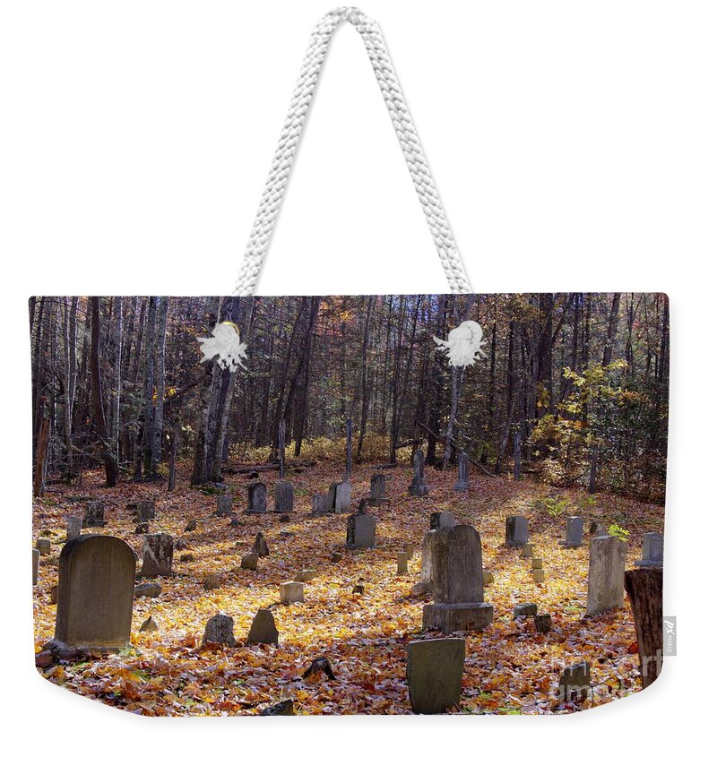 Cemetery Weekender Tote Bag featuring the photograph Cemetery 1 by Crystal Nederman
