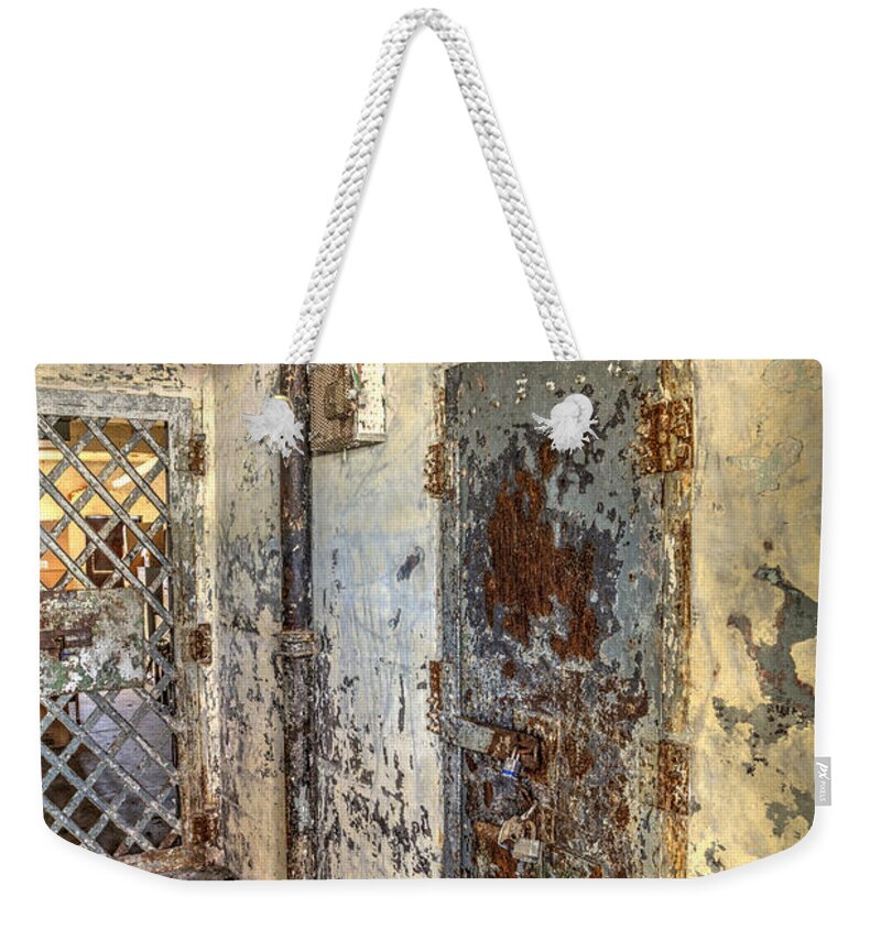 Doors Weekender Tote Bag featuring the photograph Chain Gang-2 by Charles Hite