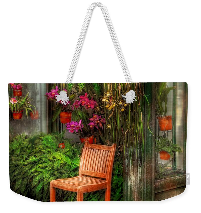 Seat Weekender Tote Bag featuring the photograph Chair - The Chair by Mike Savad