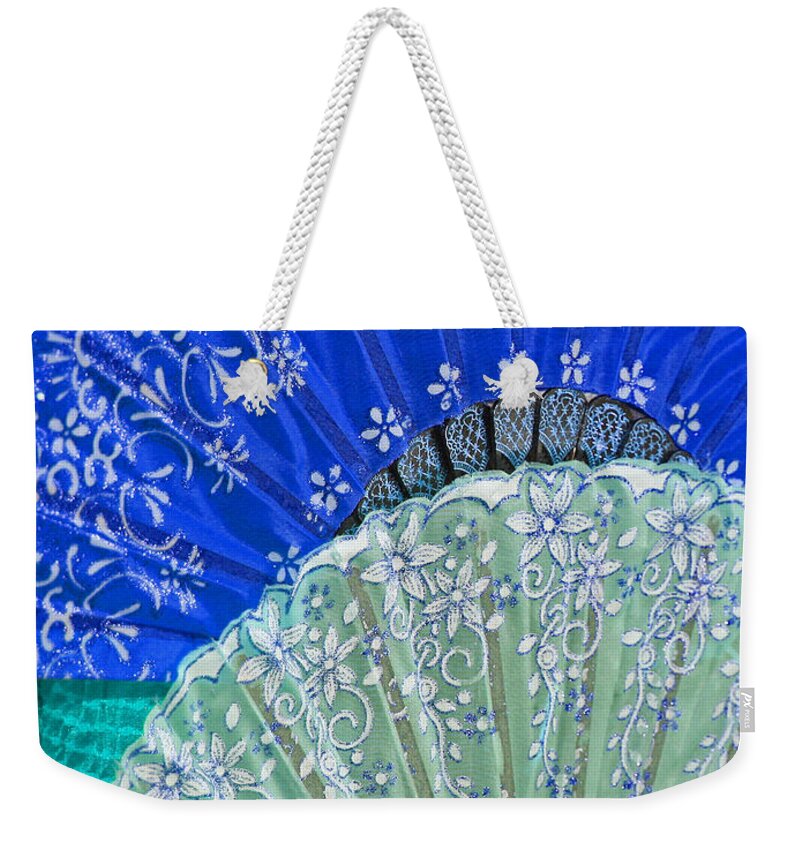 Abstract Weekender Tote Bag featuring the photograph Charleston Fans by Rick Locke - Out of the Corner of My Eye