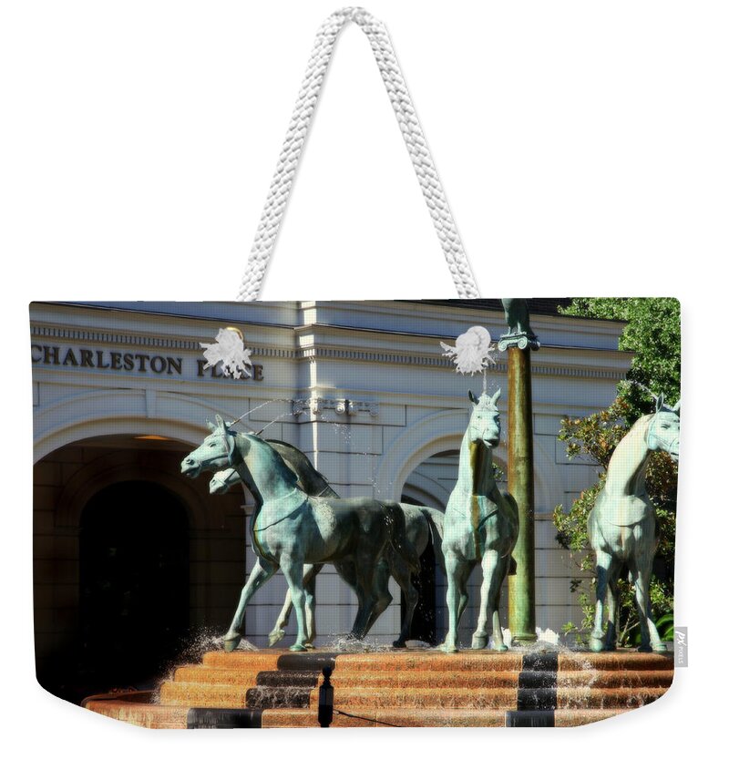 Charleston Weekender Tote Bag featuring the photograph Charleston Place by Karen Wiles