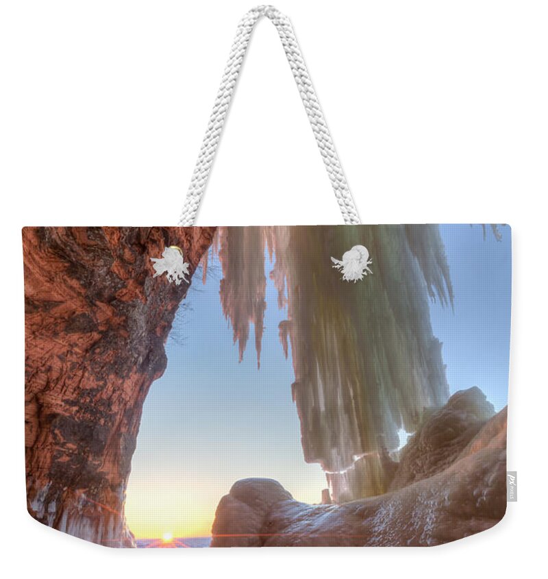 Apostle Islands National Lakeshore Weekender Tote Bag featuring the photograph Chasing Waterfalls by Paul Schultz