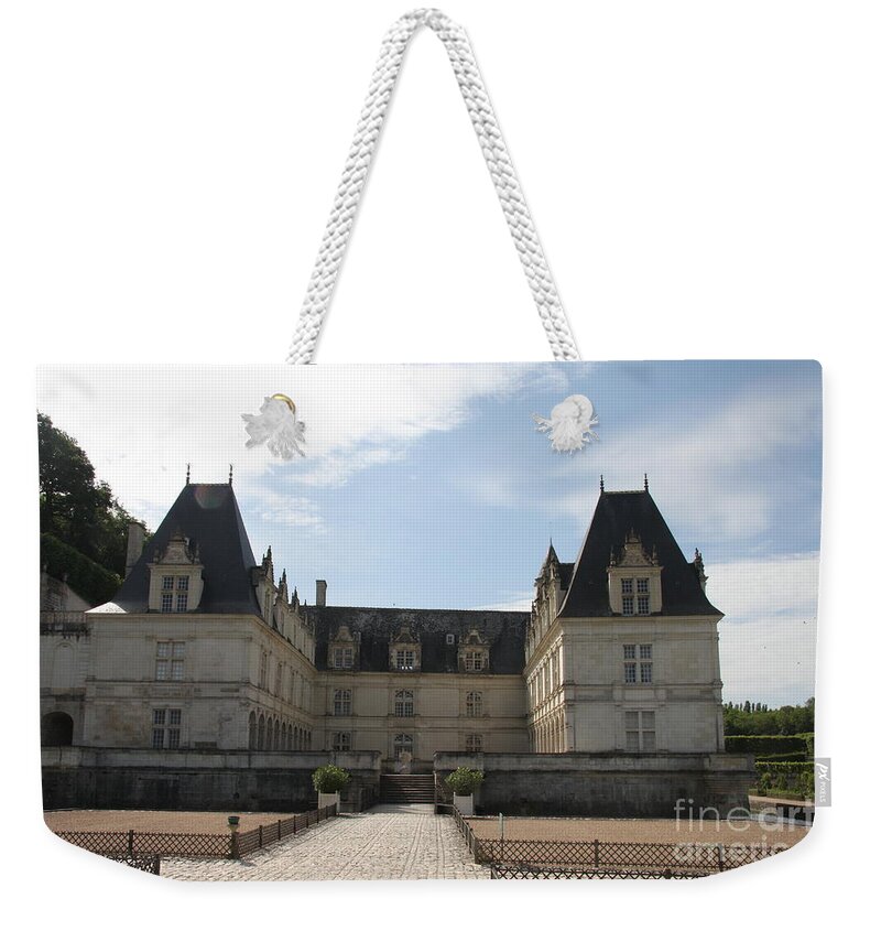 Palace Weekender Tote Bag featuring the photograph Chateau Villandry by Christiane Schulze Art And Photography