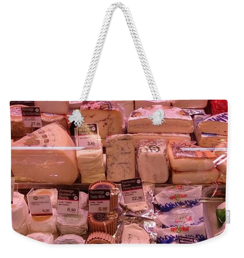 Cheeses Weekender Tote Bag featuring the photograph Cheeses by Moshe Harboun