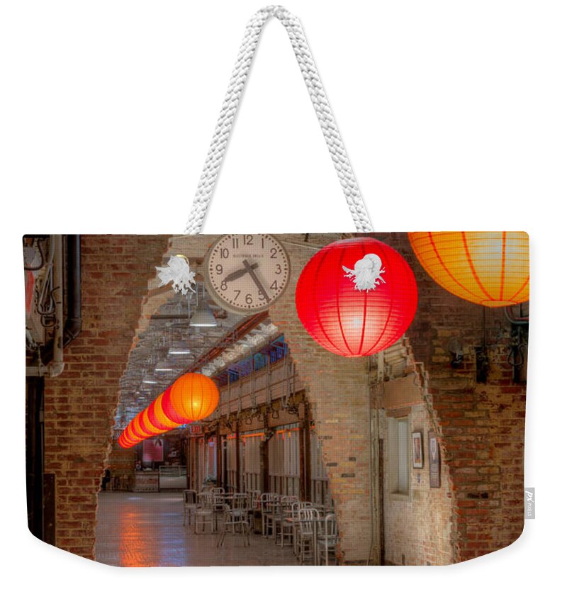 Clarence Holmes Weekender Tote Bag featuring the photograph Chelsea Market I by Clarence Holmes